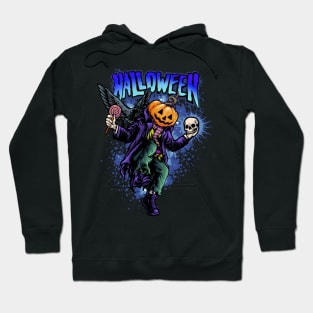 Halloween Pumkin With Text Hoodie